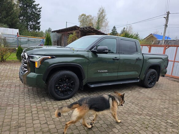 2022 Toyota Tundra CrewMax III, зелёный - вид 2