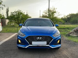 2018 Hyundai Sonata VII (LF) Рестайлинг, синий, 1485000 рублей, вид 1