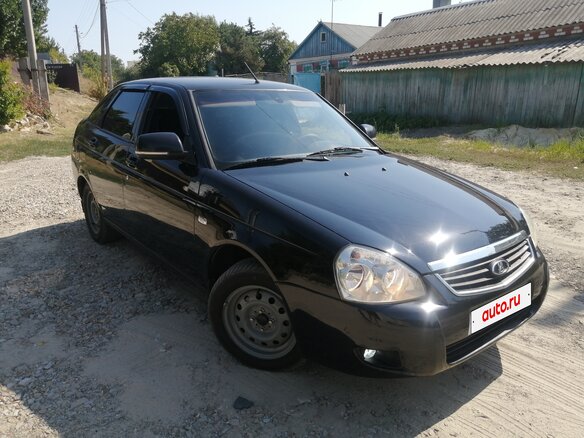 2013 Lada (ВАЗ) Priora I Рестайлинг, чёрный - вид 3
