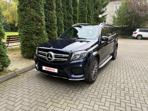 2017 Mercedes-Benz GLS 400 I (X166), синий, 3750000 рублей