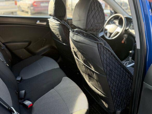 2011 Hyundai Solaris I, синий, 790000 рублей - вид 8