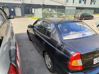 2008 Hyundai Accent ТагАЗ II, чёрный, 135000 рублей, вид 5