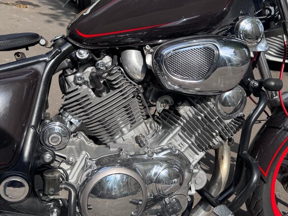 1993 Yamaha XV1100 Virago, коричневый, 400000 рублей - вид 3