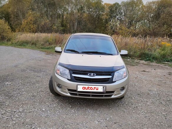 2013 Lada (ВАЗ) Granta I, бежевый, 375000 рублей - вид 1