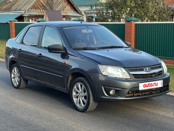 2016 Lada (ВАЗ) Granta I, серебристый, 255500 рублей - вид 4