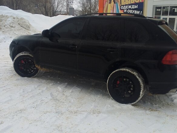 2003 Porsche Cayenne S I (955), чёрный, 750000 рублей - вид 2