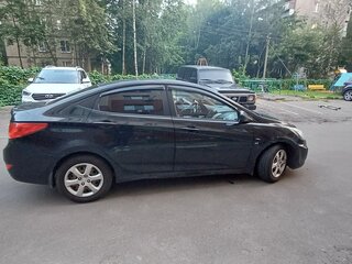 2012 Hyundai Solaris I, чёрный, 450000 рублей, вид 3
