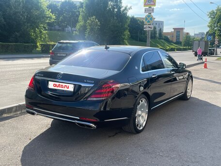 2019 Mercedes-Benz Maybach S-Класс 560 I (X222) Рестайлинг, чёрный, 6500000 рублей, вид 3