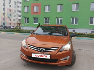 2014 Hyundai Solaris I Рестайлинг, оранжевый, 930000 рублей, вид 1