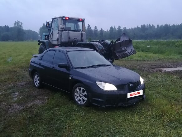 2007 Subaru Impreza II Рестайлинг 2, чёрный, 370000 рублей - вид 1