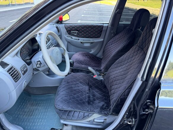 2008 Hyundai Accent ТагАЗ II, чёрный, 249000 рублей - вид 11