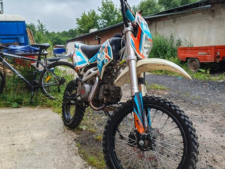 2019 Kayo Basic YX125, голубой, 57000 рублей, вид 4