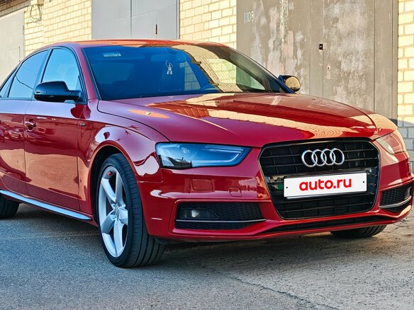 2014 Audi A4 IV (B8) Рестайлинг, красный, 1800000 рублей - вид 6
