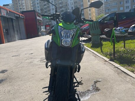 2013 Kawasaki ER-6N, зелёный, 550000 рублей, вид 1