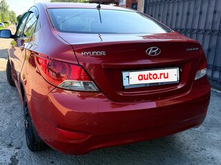 2011 Hyundai Solaris I, красный, 615000 рублей, вид 4