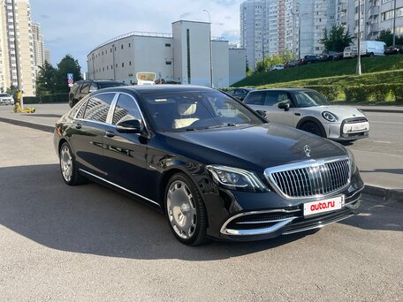 2019 Mercedes-Benz Maybach S-Класс 560 I (X222) Рестайлинг, чёрный, 6500000 рублей, вид 2