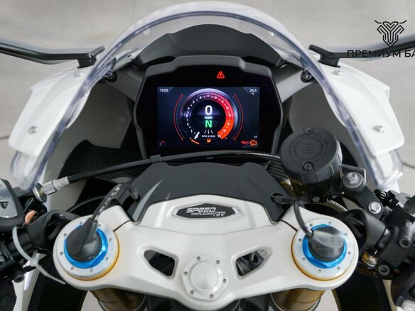 2025 Triumph Speed Triple, белый, 1699000 рублей - вид 11