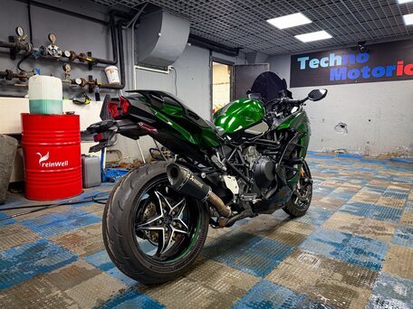 2019 Kawasaki Ninja H2 SX, зелёный, 1450000 рублей, вид 4