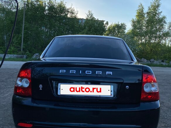 2017 Lada (ВАЗ) Priora I Рестайлинг, чёрный, 420000 рублей - вид 4