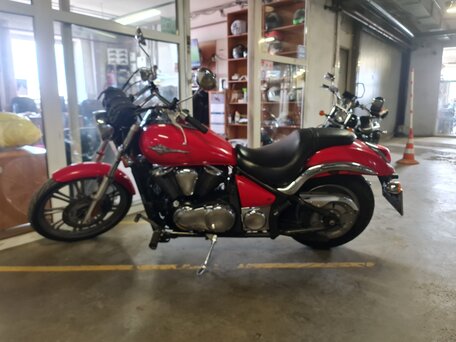 2008 Kawasaki VN900 Vulcan, красный, 455000 рублей, вид 1