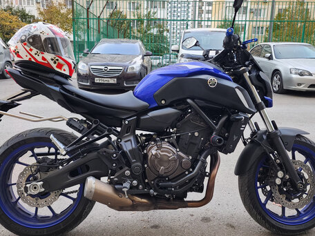 2020 Yamaha MT-07 (FZ-07), синий, 780000 рублей, вид 4