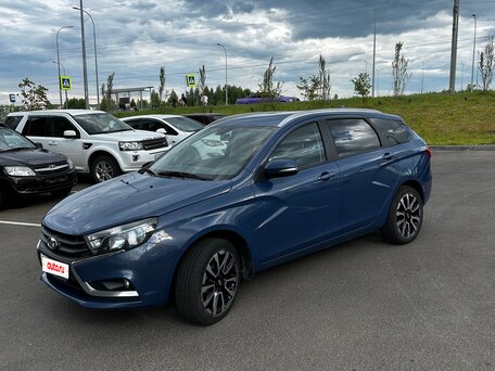 2018 Lada (ВАЗ) Vesta SW I, синий, 1100000 рублей, вид 1
