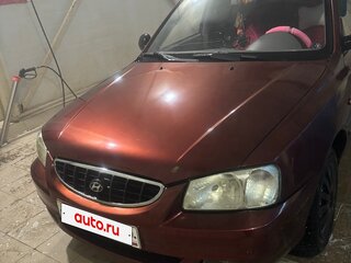 2007 Hyundai Accent ТагАЗ II, красный, 345000 рублей, вид 2