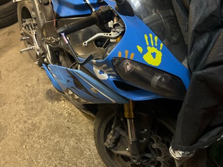 2007 Yamaha YZF-R1, голубой, 560000 рублей, вид 2