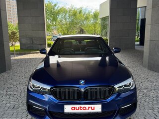 2017 BMW 5 серии 520i VII (G30/G31/G38), синий, 3100000 рублей, вид 2