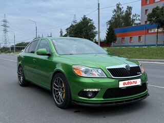 2012 Skoda Octavia RS II Рестайлинг, зелёный, 1790000 рублей, вид 4