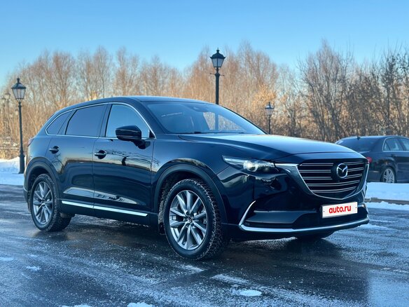 2021 Mazda CX-9 II Рестайлинг, чёрный - вид 3