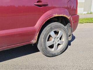 2007 Hyundai Tucson I, красный, 630000 рублей, вид 4