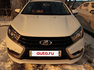 2018 Lada (ВАЗ) Vesta SW I, белый, 950000 рублей, вид 1