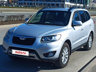 2011 Hyundai Santa Fe II Рестайлинг, серебристый, 1540000 рублей, вид 2