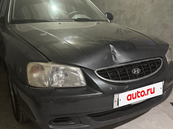 2004 Hyundai Accent ТагАЗ II, серый - вид 2