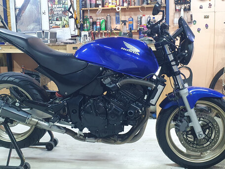 2001 Honda CB 600F Hornet, синий, 398000 рублей, вид 1
