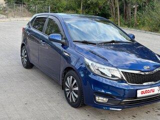 2016 Kia Rio III Рестайлинг, синий, 900000 рублей, вид 3