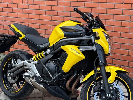 2012 Kawasaki ER-6N, жёлтый, 500000 рублей, вид 5