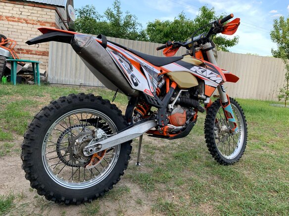 2015 KTM 500 EXC F, оранжевый - вид 6