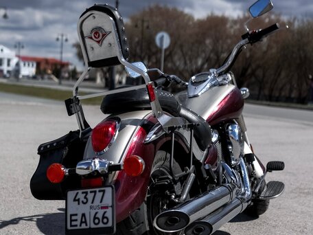 2012 Kawasaki VN900 Vulcan, красный, 480000 рублей, вид 2