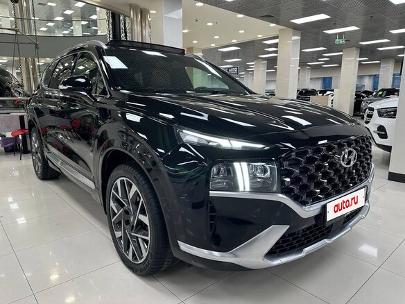 2021 Hyundai Santa Fe IV Рестайлинг, чёрный