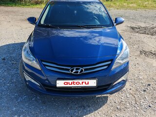 2015 Hyundai Solaris I Рестайлинг, синий, 850000 рублей, вид 5