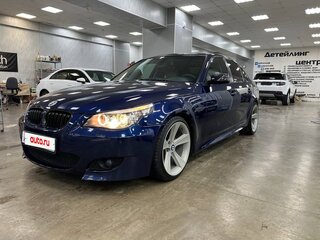 2007 BMW 5 серии 525i V (E60/E61) Рестайлинг, синий, 1600000 рублей, вид 1