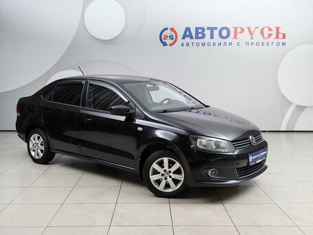2013 Volkswagen Polo V, чёрный, 834000 рублей, вид 1