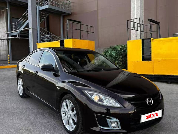 2008 Mazda 6 II (GH), чёрный