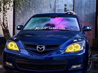 2007 Mazda 3 I (BK) Рестайлинг, синий, 490000 рублей, вид 1