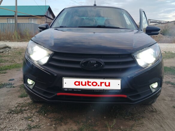 2021 Lada (ВАЗ) Granta I Рестайлинг, чёрный, 700000 рублей - вид 3