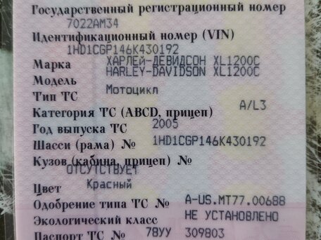 2005 Harley-Davidson Sportster 1200, красный, 650000 рублей, вид 2