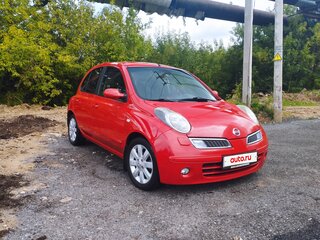2008 Nissan Micra III (K12), красный, 540000 рублей, вид 2