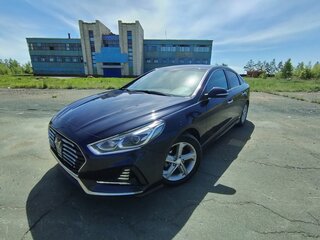 2017 Hyundai Sonata VII (LF) Рестайлинг, синий, 1850000 рублей, вид 1